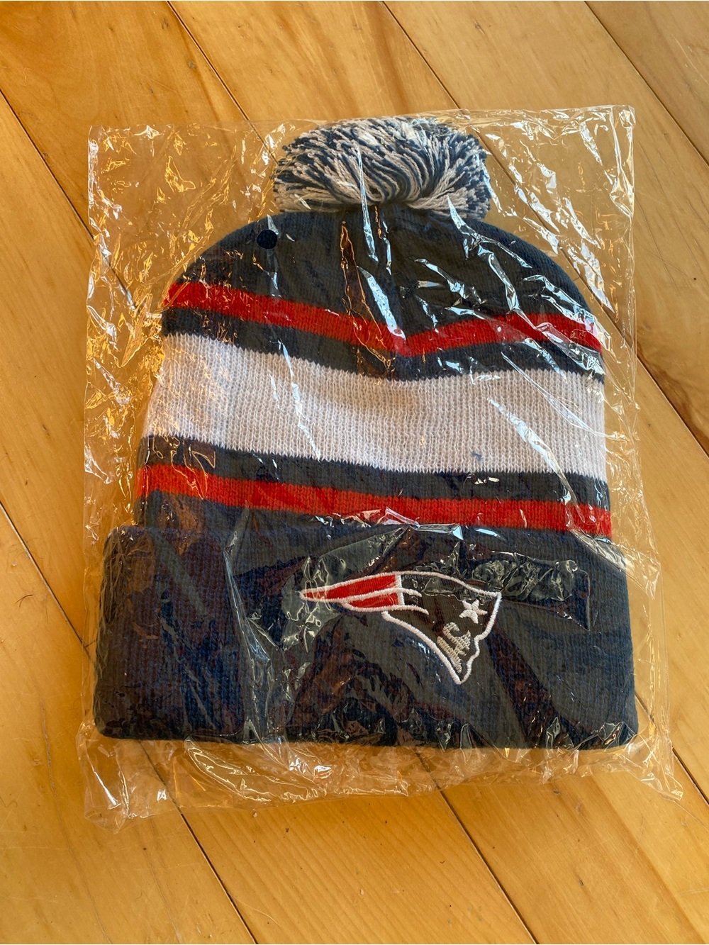 NFL New England Patriots Budweiser Knit Beanie Hat